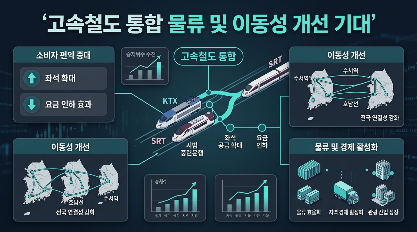 고속철도 통합, 물류 및 이동성 개선 기대