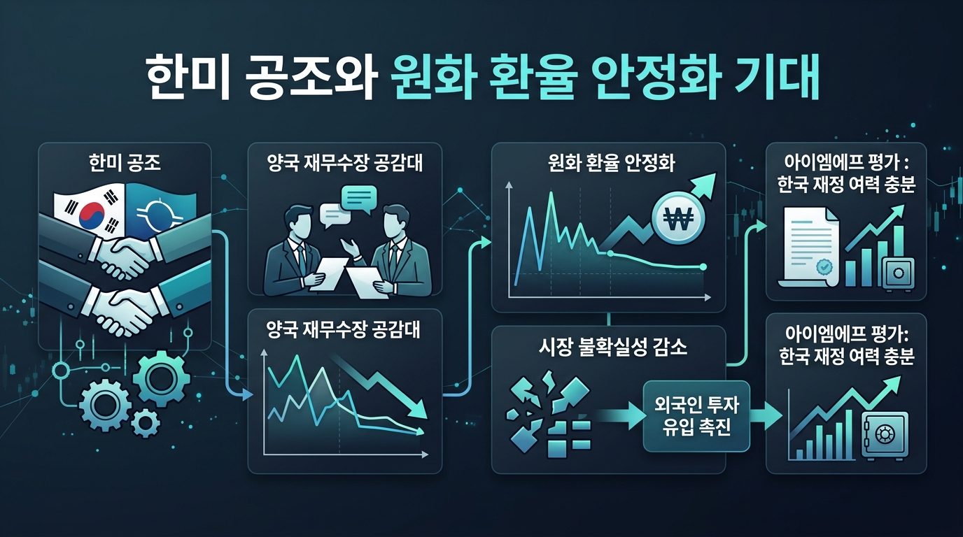 한미 공조와 원화 환율 안정화 기대