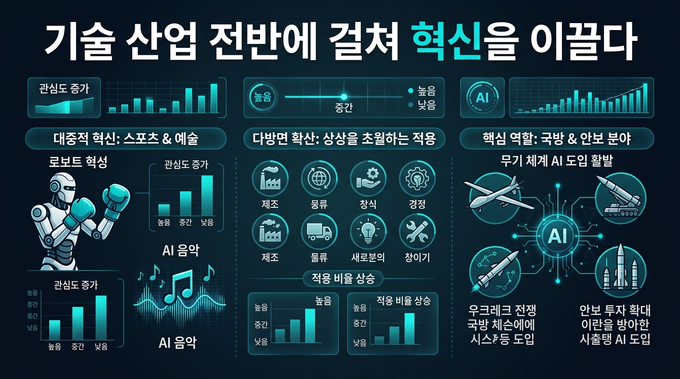 AI 기술, 산업 전반에 걸쳐 혁신을 이끌다