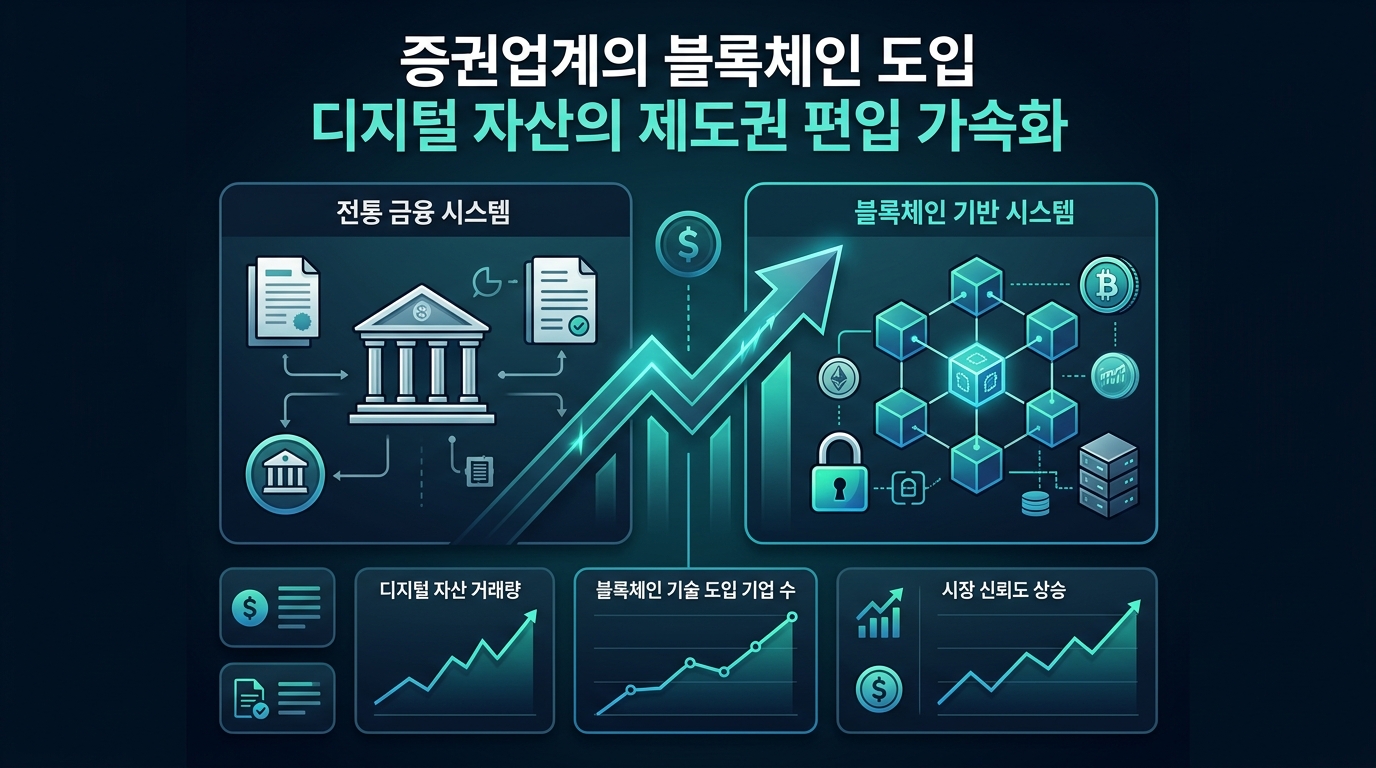 증권업계의 블록체인 도입, 디지털 자산의 제도권 편입 가속화