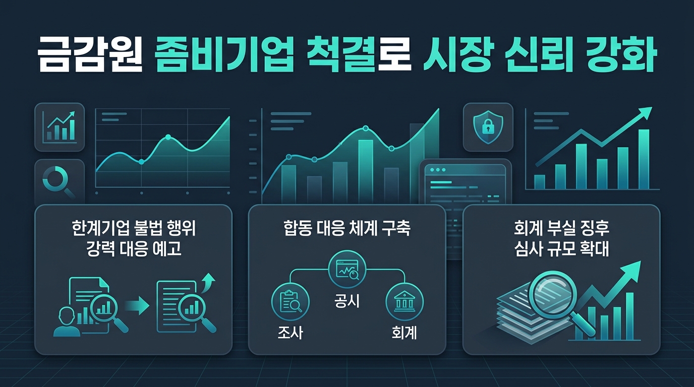 금감원, '좀비기업' 척결로 시장 신뢰 강화