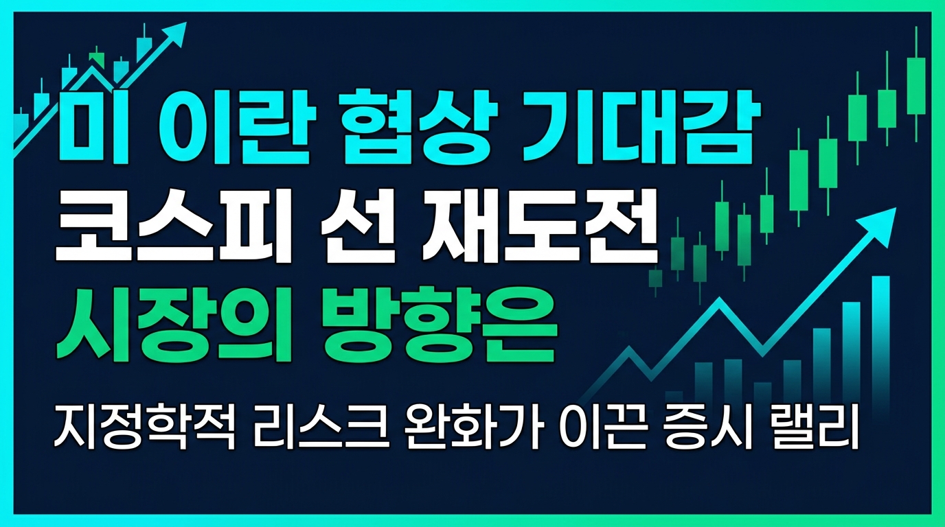 미-이란 협상 기대감, 코스피 6000선 재도전! 시장의 방향은?