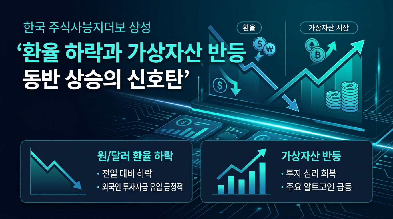 환율 하락과 가상자산 반등, 동반 상승의 신호탄