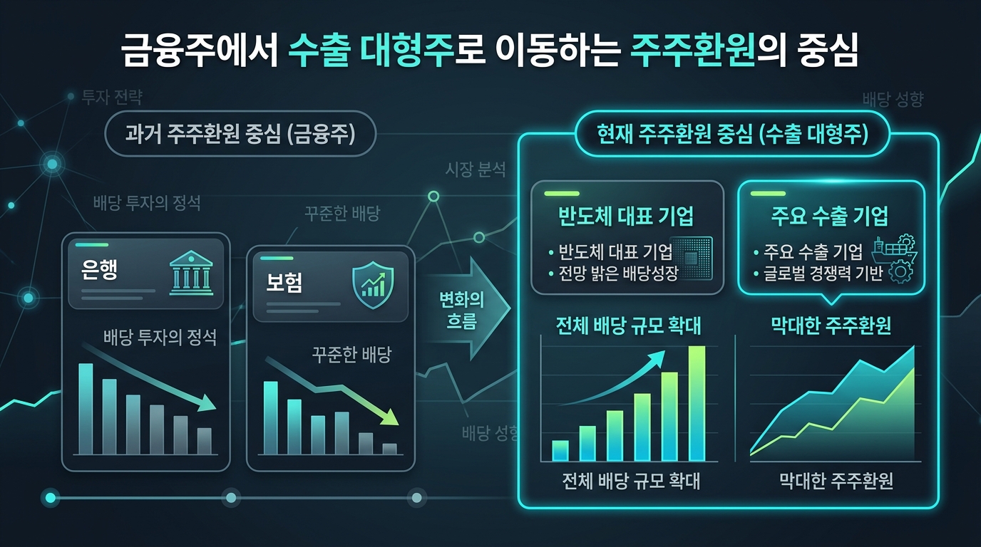 금융주에서 수출 대형주로 이동하는 주주환원의 중심