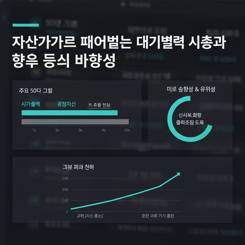 자산가치를 뛰어넘는 대기업 시총과 향후 증시 방향성