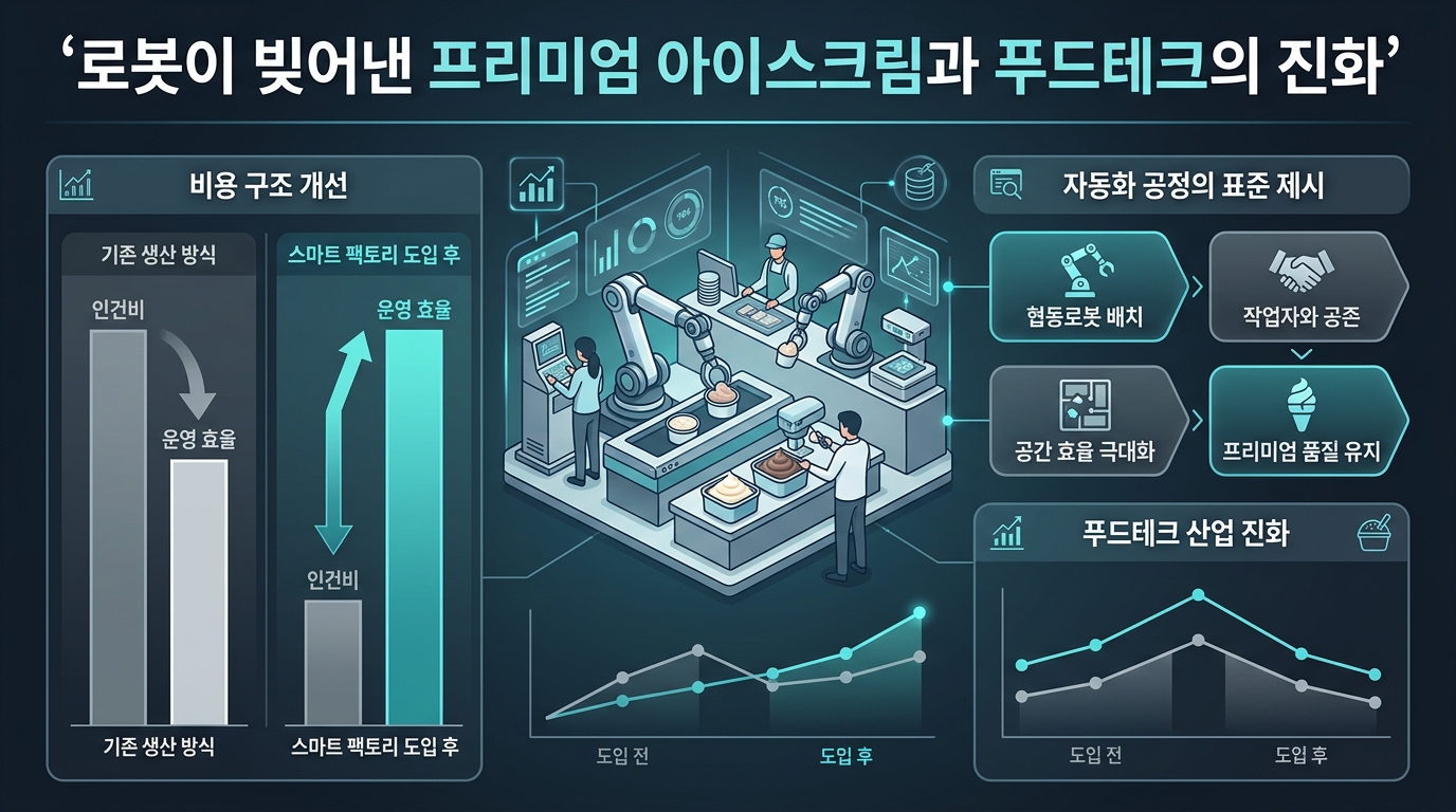 로봇이 빚어낸 프리미엄 아이스크림과 푸드테크의 진화