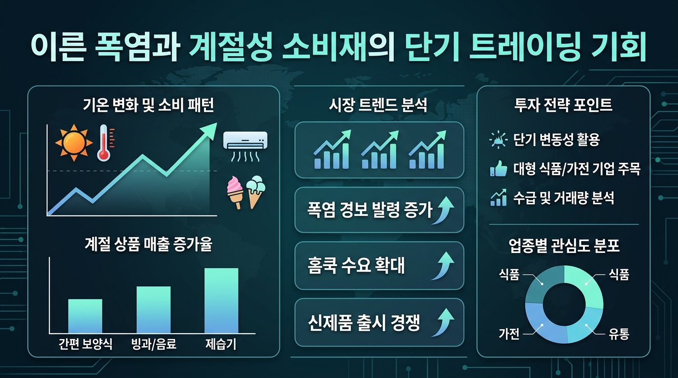 이른 폭염과 계절성 소비재의 단기 트레이딩 기회