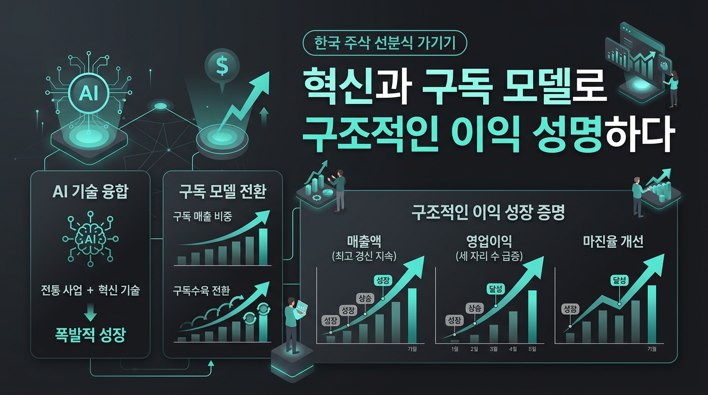 AI 혁신과 구독 모델로 구조적인 이익 성장을 증명하다