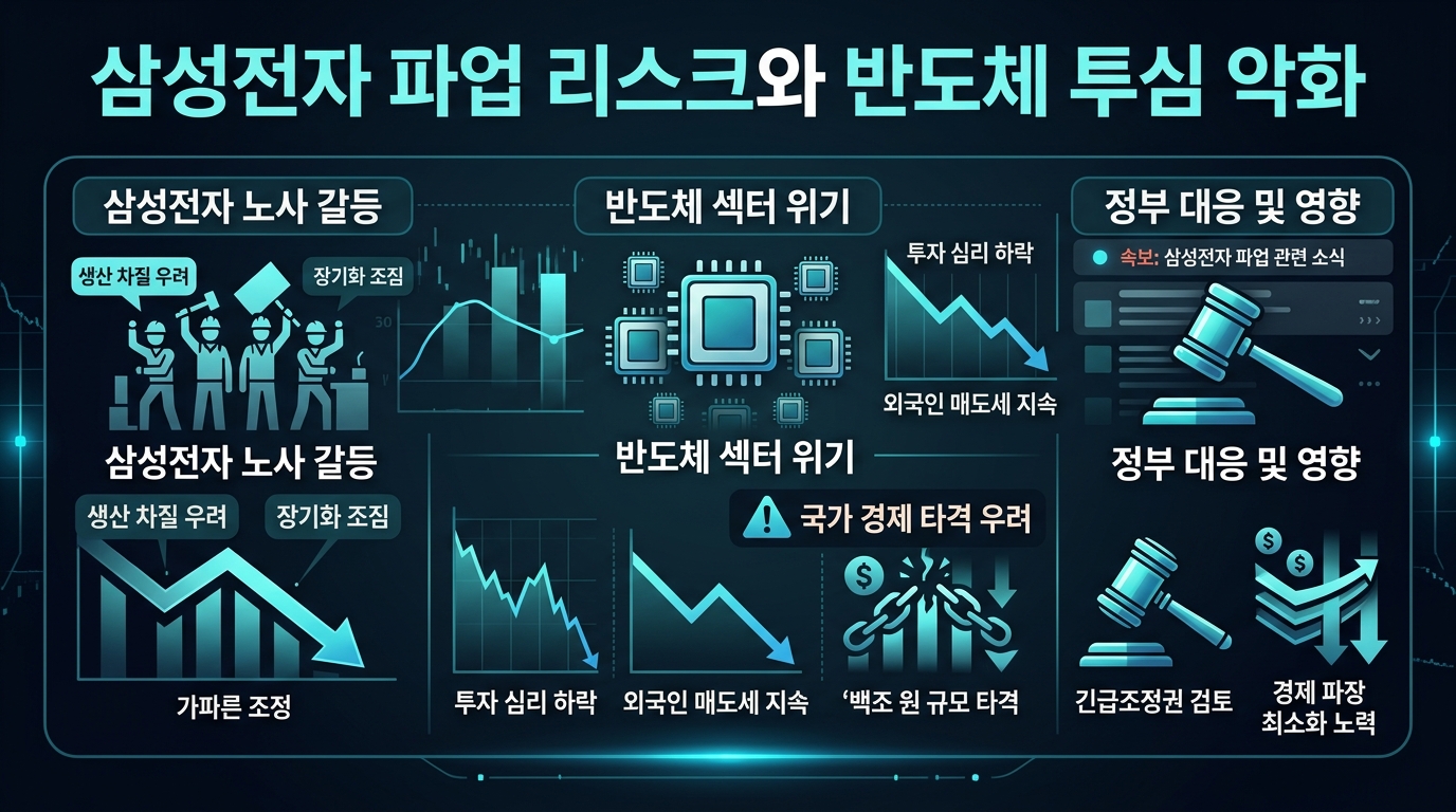 삼성전자 파업 리스크와 반도체 투심 악화