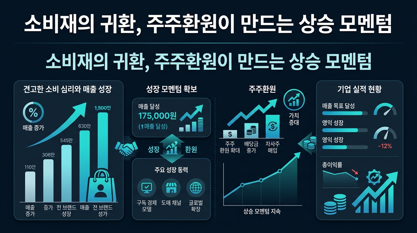 소비재의 귀환, 주주환원이 만드는 상승 모멘텀