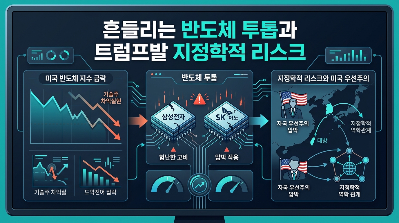 흔들리는 반도체 투톱과 트럼프발 지정학적 리스크
