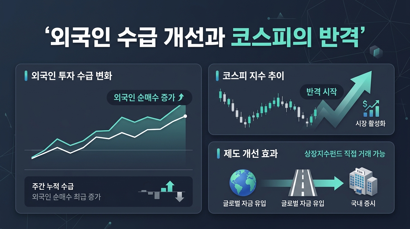 외국인 수급 개선과 코스피의 반격