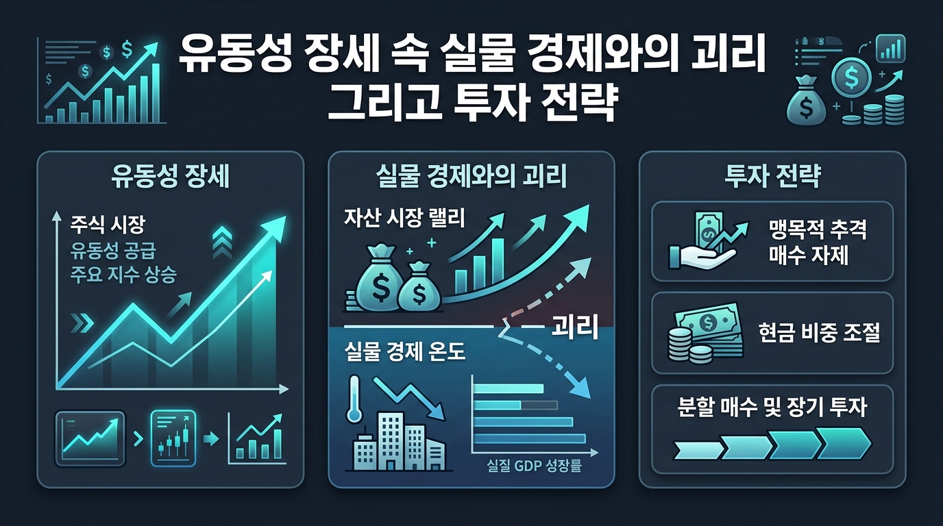 유동성 장세 속 실물 경제와의 괴리, 그리고 투자 전략