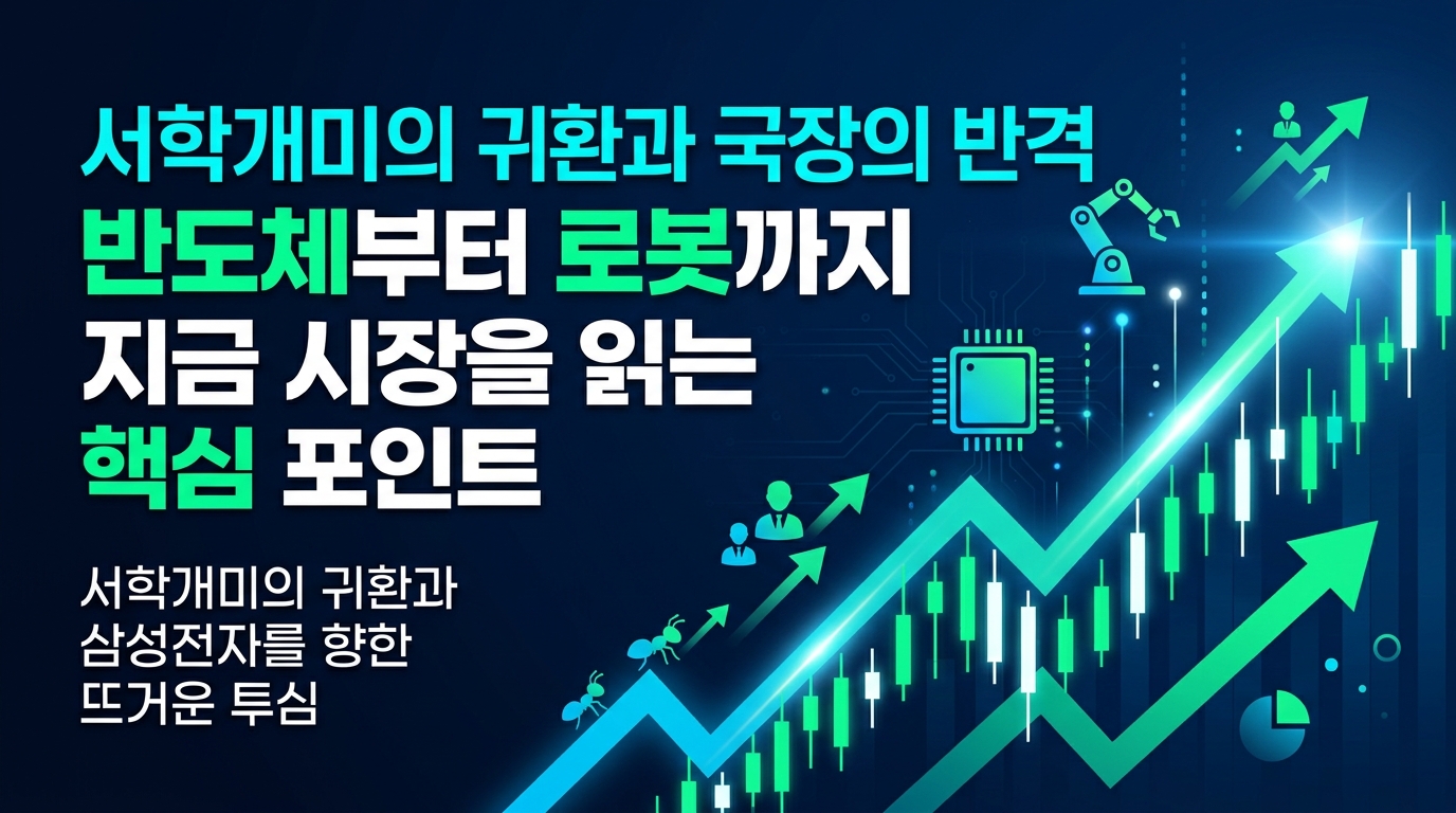 서학개미의 귀환과 국장의 반격 반도체부터 로봇까지 지금 시장을 읽는 핵심 포인트