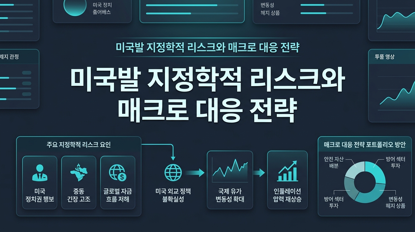 미국발 지정학적 리스크와 매크로 대응 전략