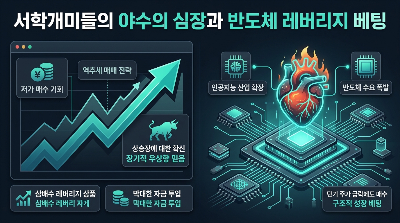 서학개미들의 야수의 심장과 반도체 레버리지 베팅