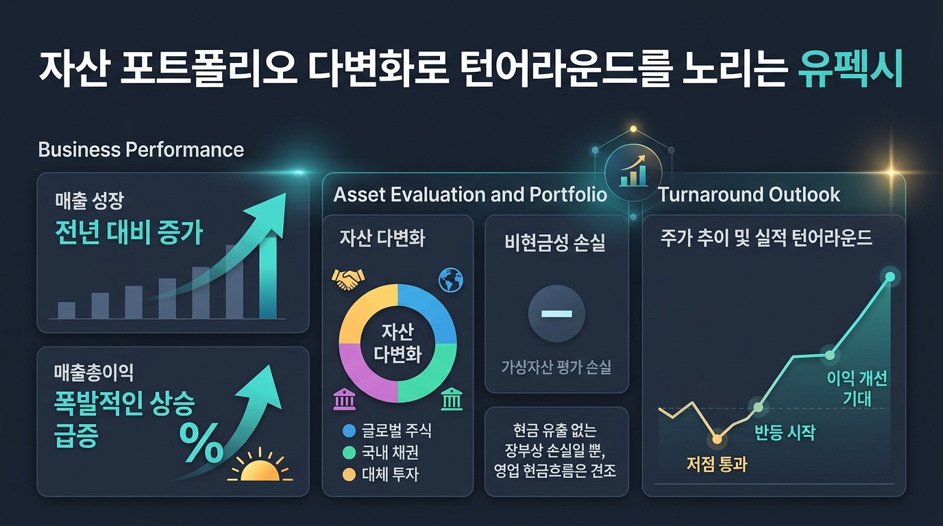 자산 포트폴리오 다변화로 턴어라운드를 노리는 유펙시