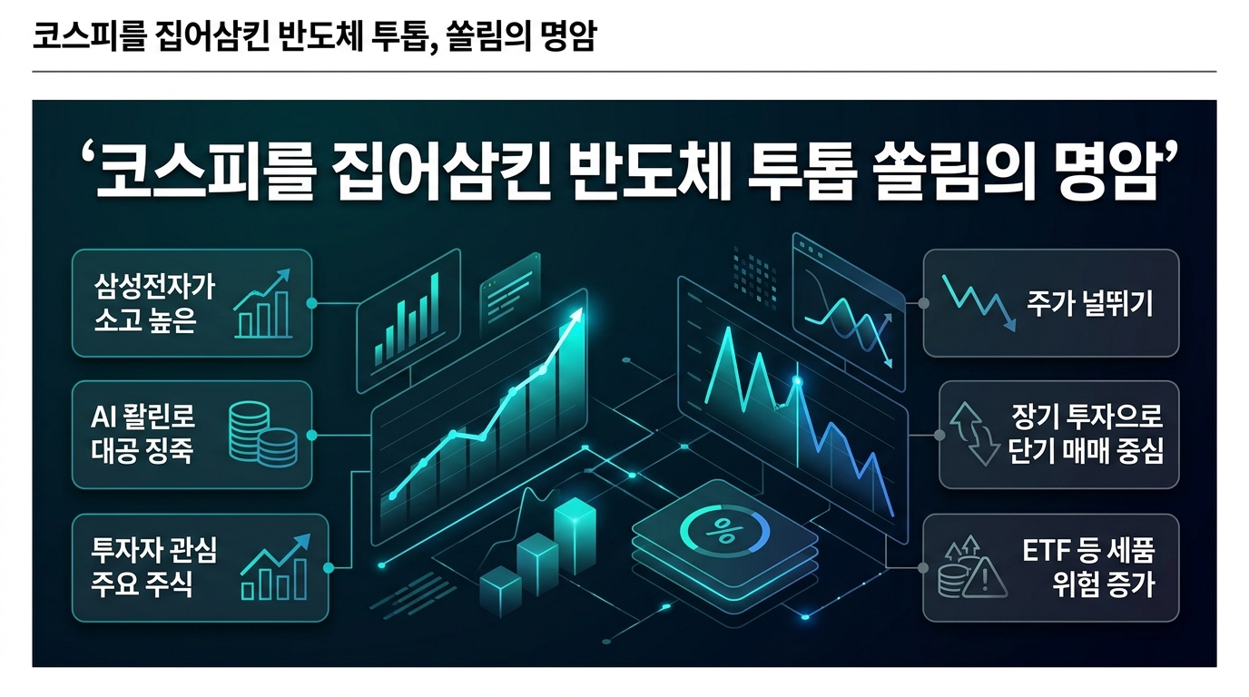 코스피를 집어삼킨 반도체 투톱, 쏠림의 명암