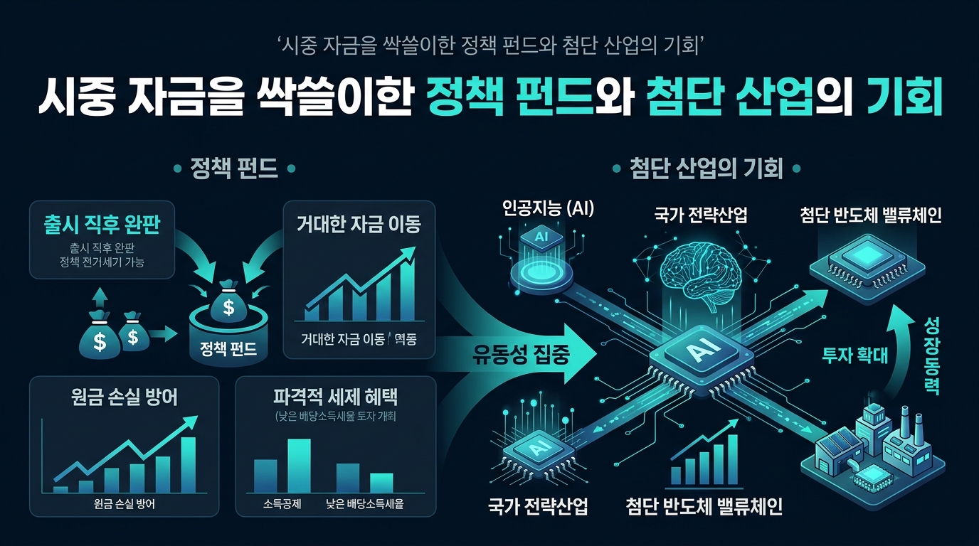 시중 자금을 싹쓸이한 정책 펀드와 첨단 산업의 기회