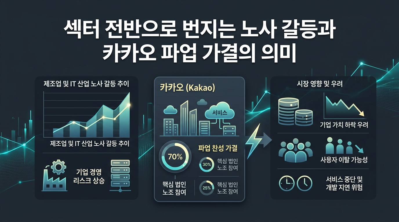 IT 섹터 전반으로 번지는 노사 갈등과 카카오 파업 가결의 의미