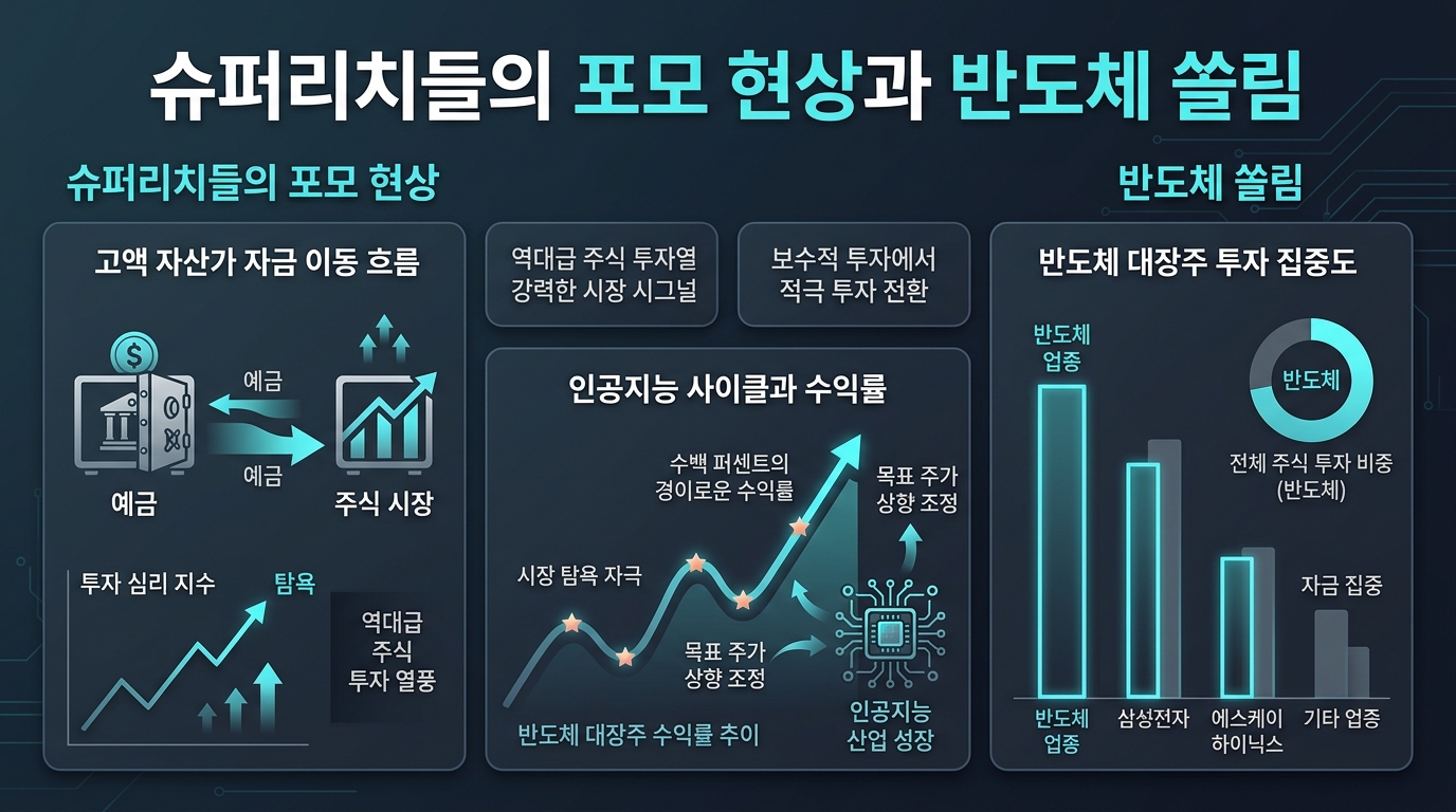 슈퍼리치들의 포모 현상과 반도체 쏠림