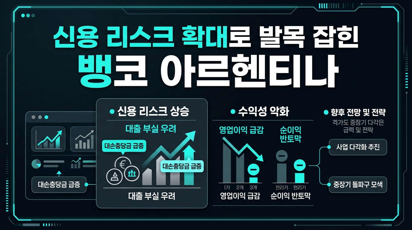신용 리스크 확대로 발목 잡힌 뱅코BBVA아르헨티나