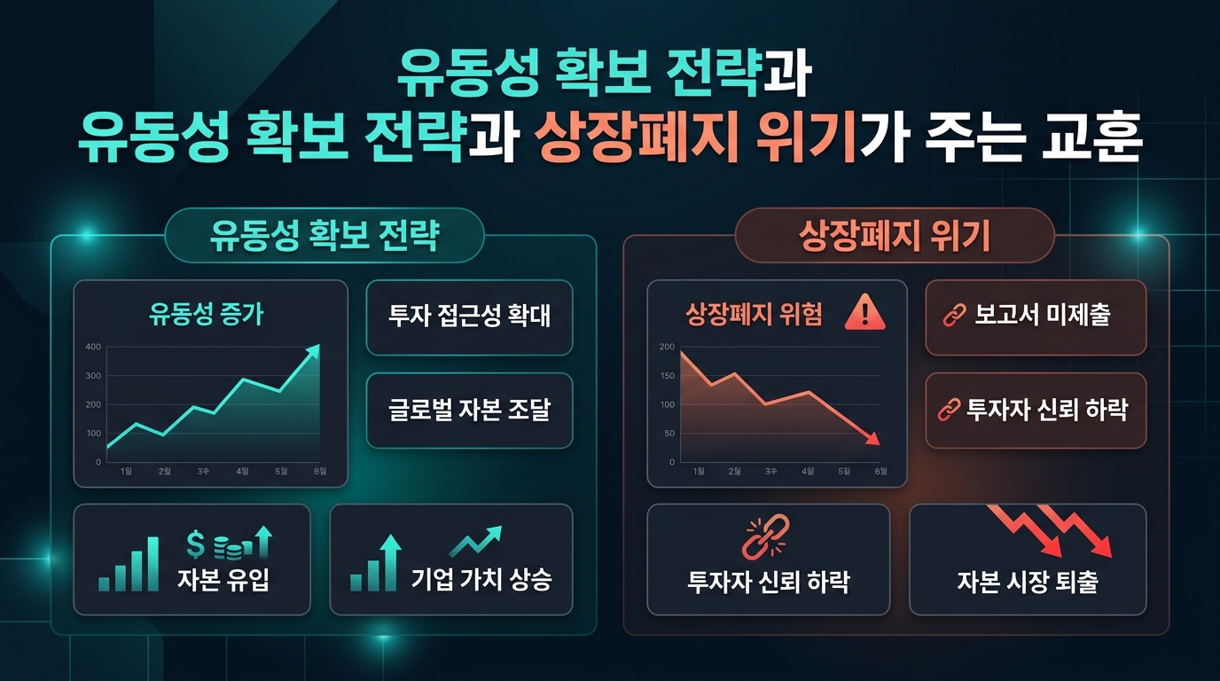 유동성 확보 전략과 상장폐지 위기가 주는 교훈