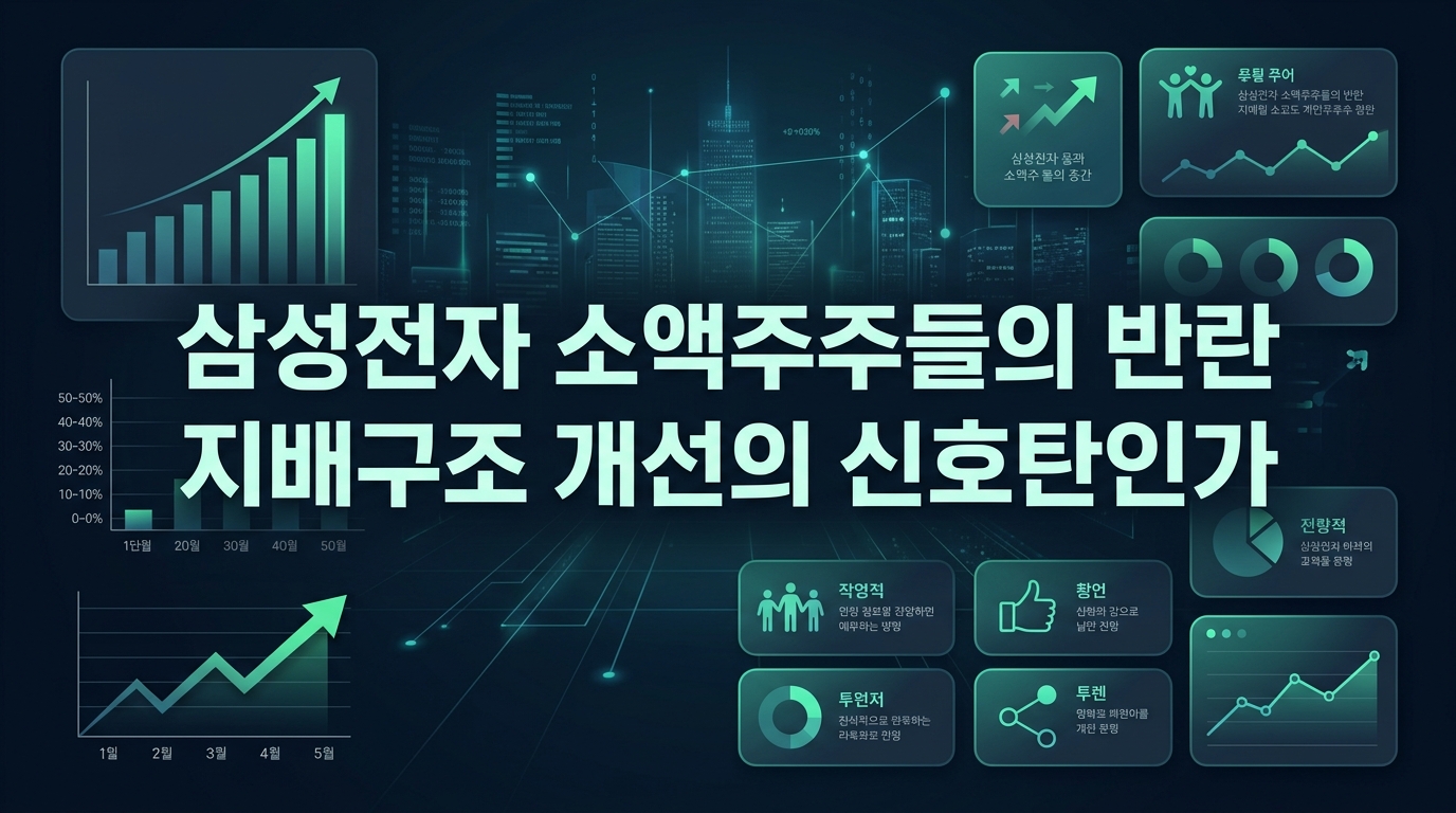삼성전자 소액주주들의 반란, 지배구조 개선의 신호탄인가