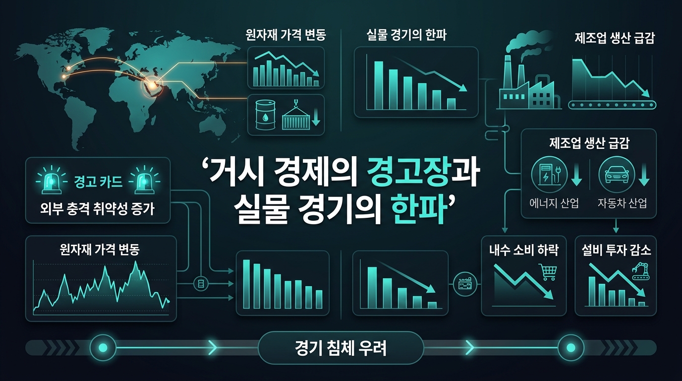 거시 경제의 경고장과 실물 경기의 한파