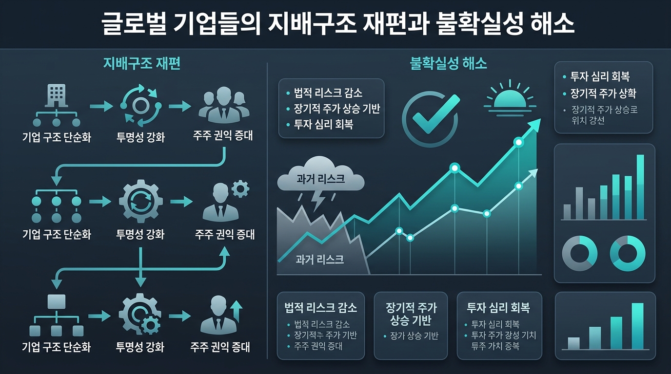 글로벌 기업들의 지배구조 재편과 불확실성 해소