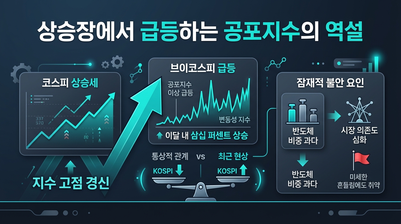 상승장에서 급등하는 공포지수의 역설
