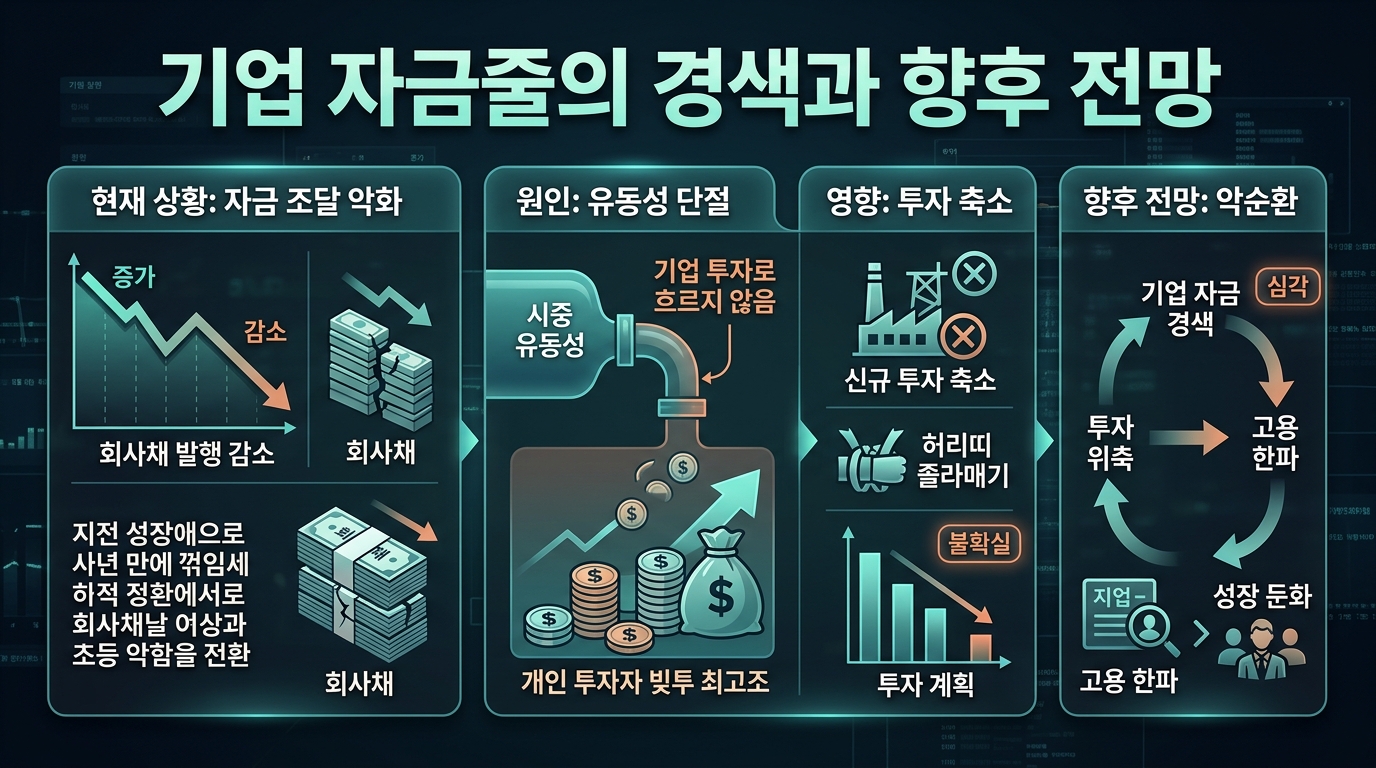 기업 자금줄의 경색과 향후 전망