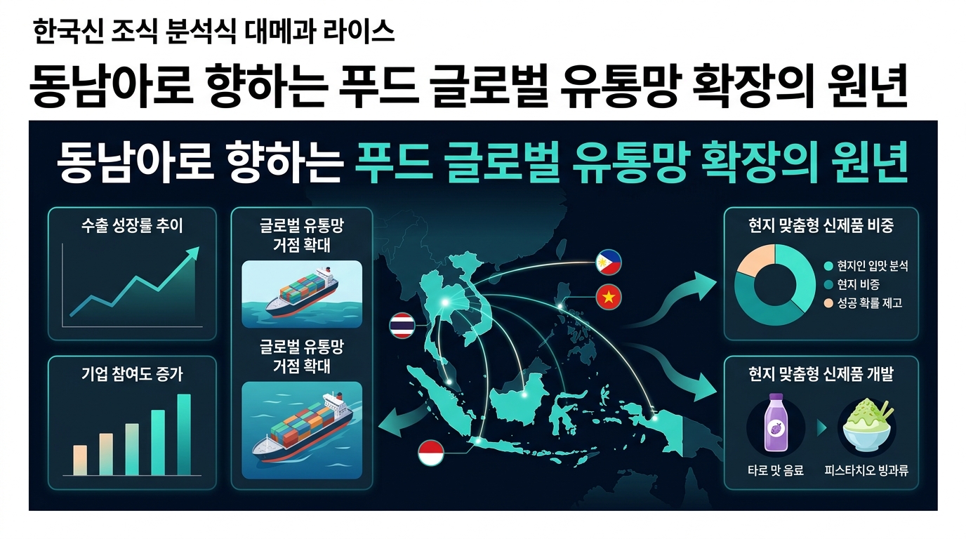동남아로 향하는 K-푸드, 글로벌 유통망 확장의 원년