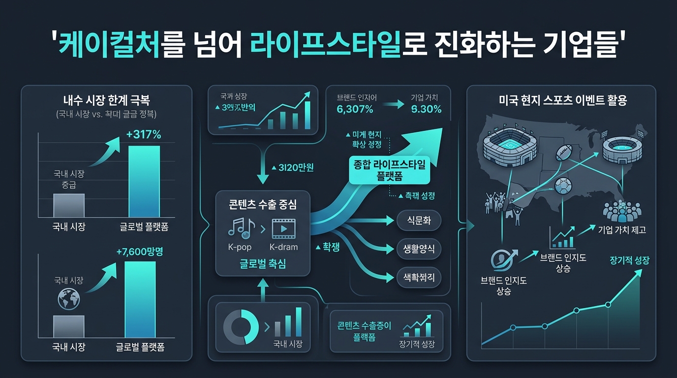 케이컬처를 넘어 라이프스타일로 진화하는 기업들