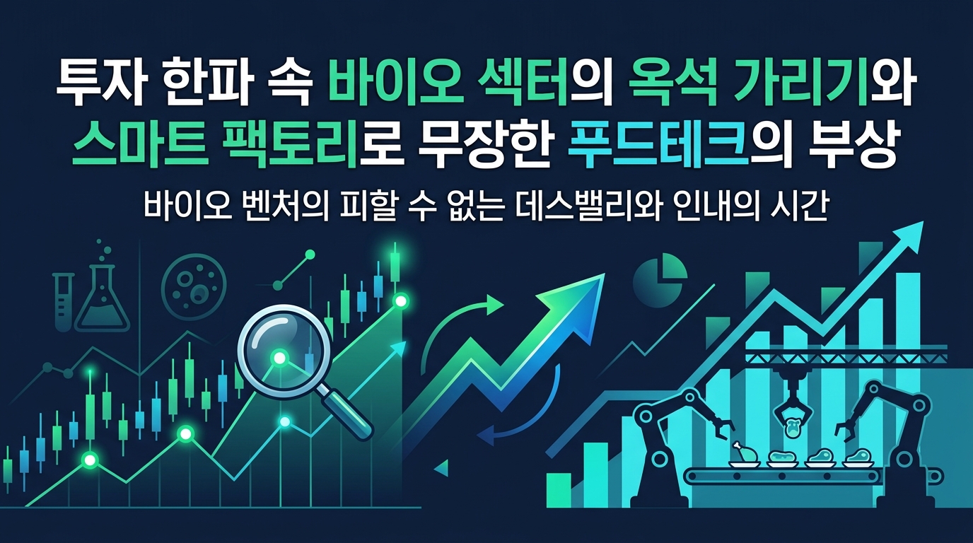 투자 한파 속 바이오 섹터의 옥석 가리기와 스마트 팩토리로 무장한 푸드테크의 부상