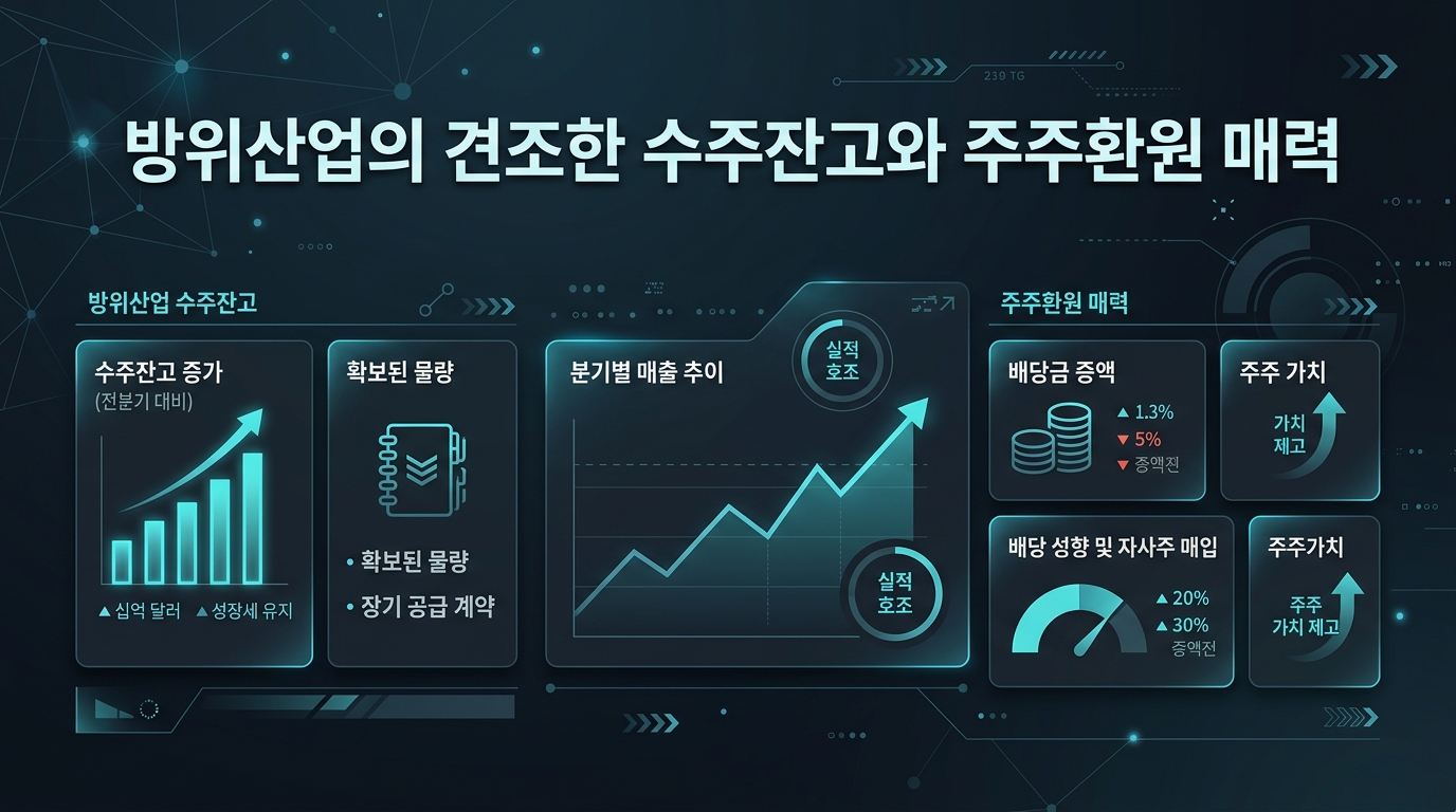 방위산업의 견조한 수주잔고와 주주환원 매력