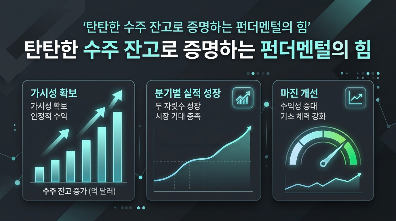 탄탄한 수주 잔고로 증명하는 펀더멘털의 힘