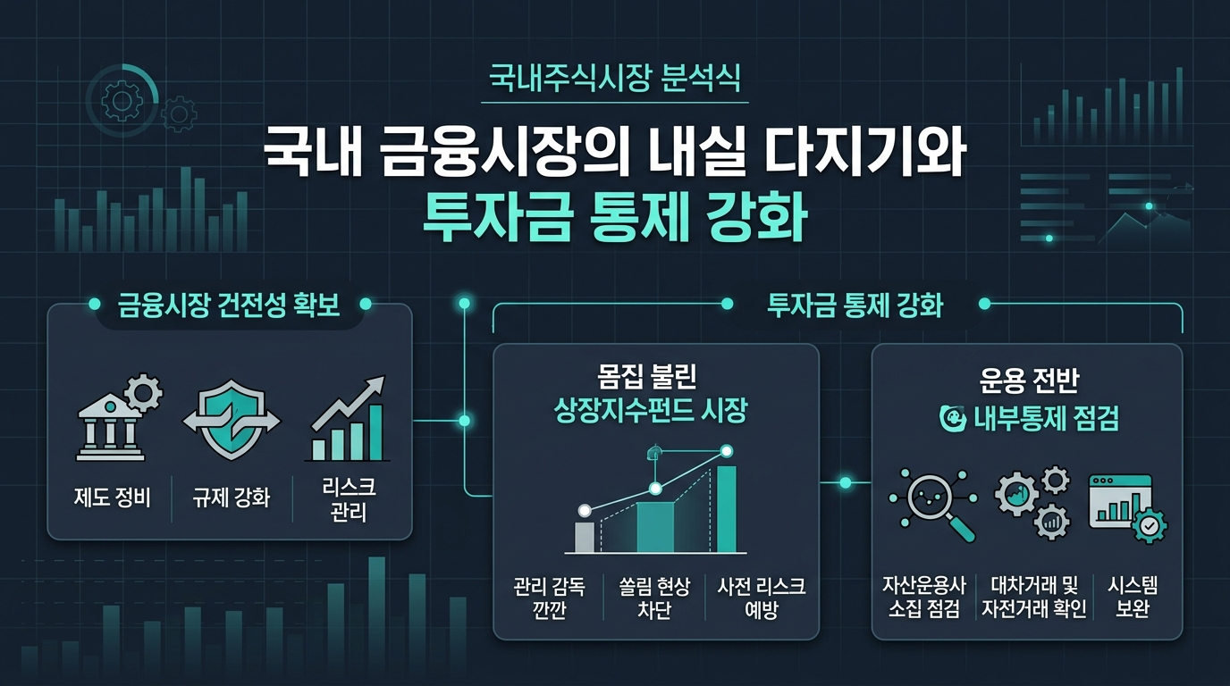 국내 금융시장의 내실 다지기와 투자금 통제 강화