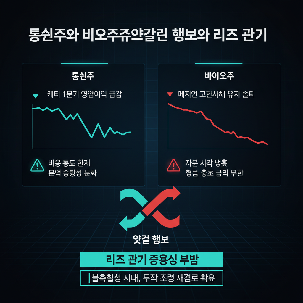 통신주와 바이오주의 엇갈린 행보와 리스크 관리