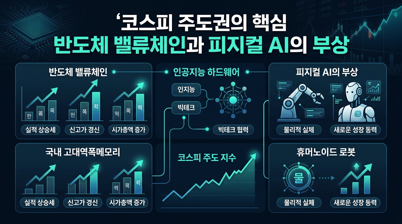 코스피 주도권의 핵심 반도체 밸류체인과 피지컬 AI의 부상