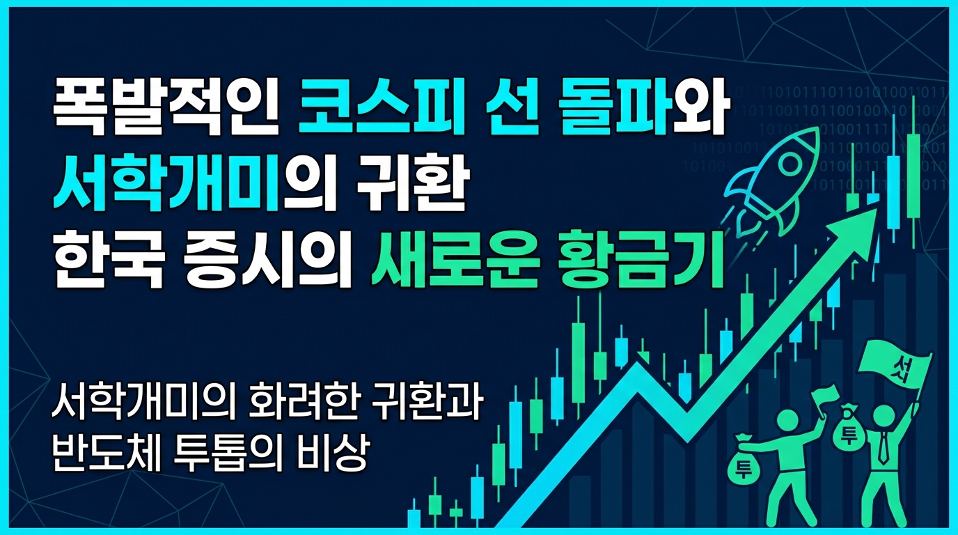 폭발적인 코스피 7800선 돌파와 서학개미의 귀환, 한국 증시의 새로운 황금기