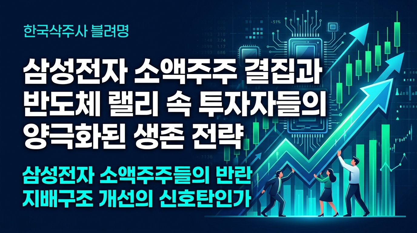 삼성전자 소액주주 결집과 반도체 랠리 속 투자자들의 양극화된 생존 전략