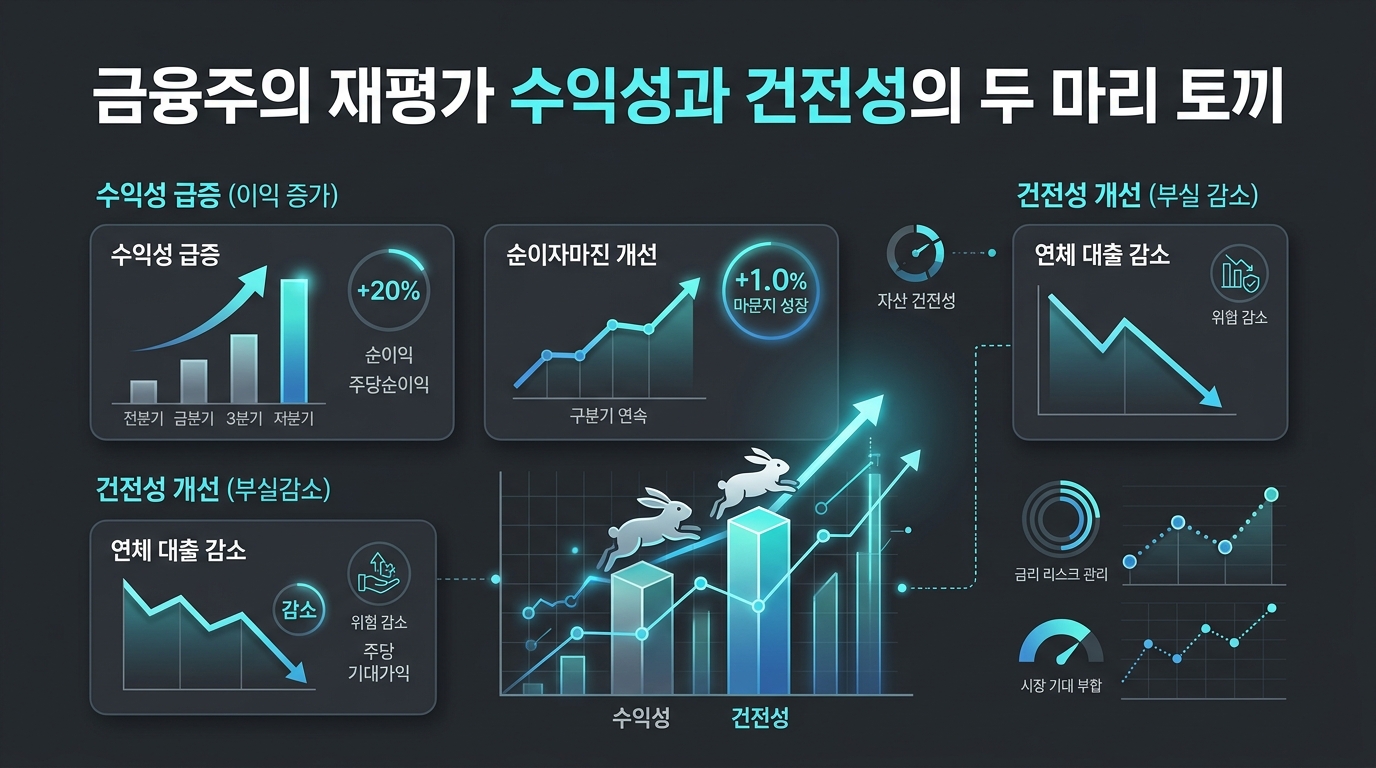 금융주의 재평가, 수익성과 건전성의 두 마리 토끼