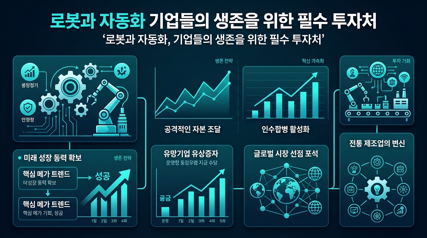 로봇과 자동화, 기업들의 생존을 위한 필수 투자처