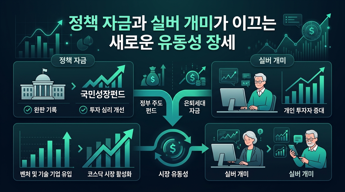 정책 자금과 실버 개미가 이끄는 새로운 유동성 장세
