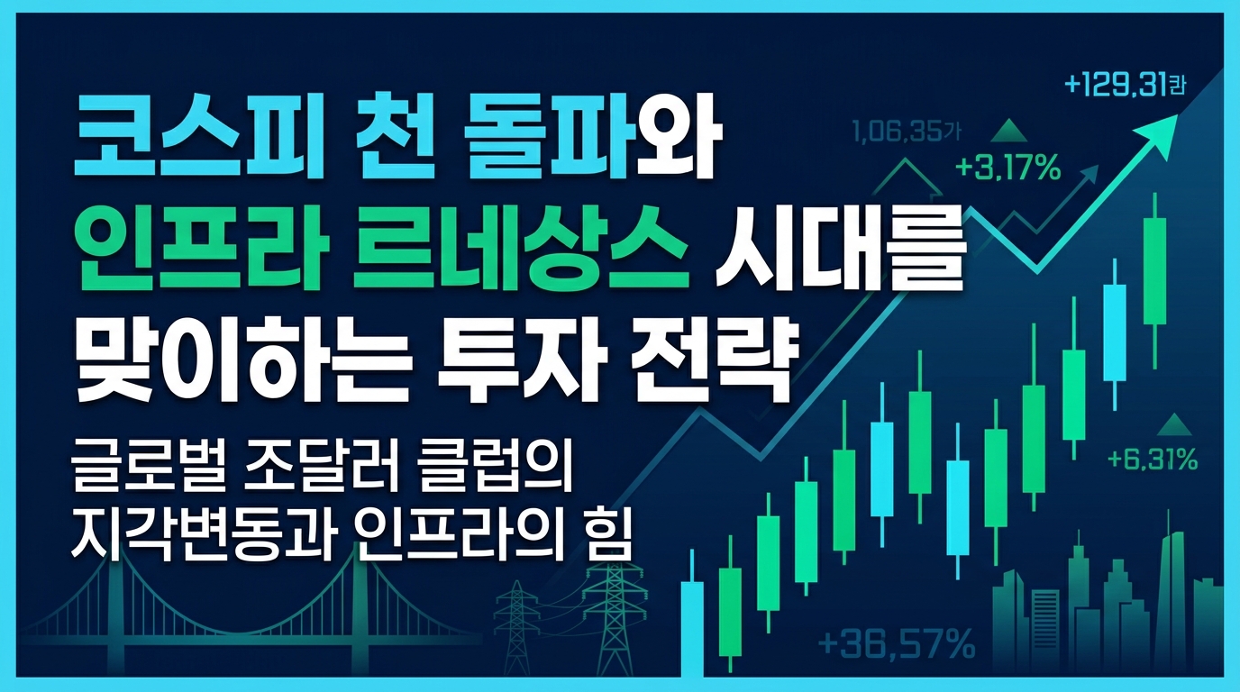 코스피 8천 돌파와 AI 인프라 르네상스 시대를 맞이하는 투자 전략