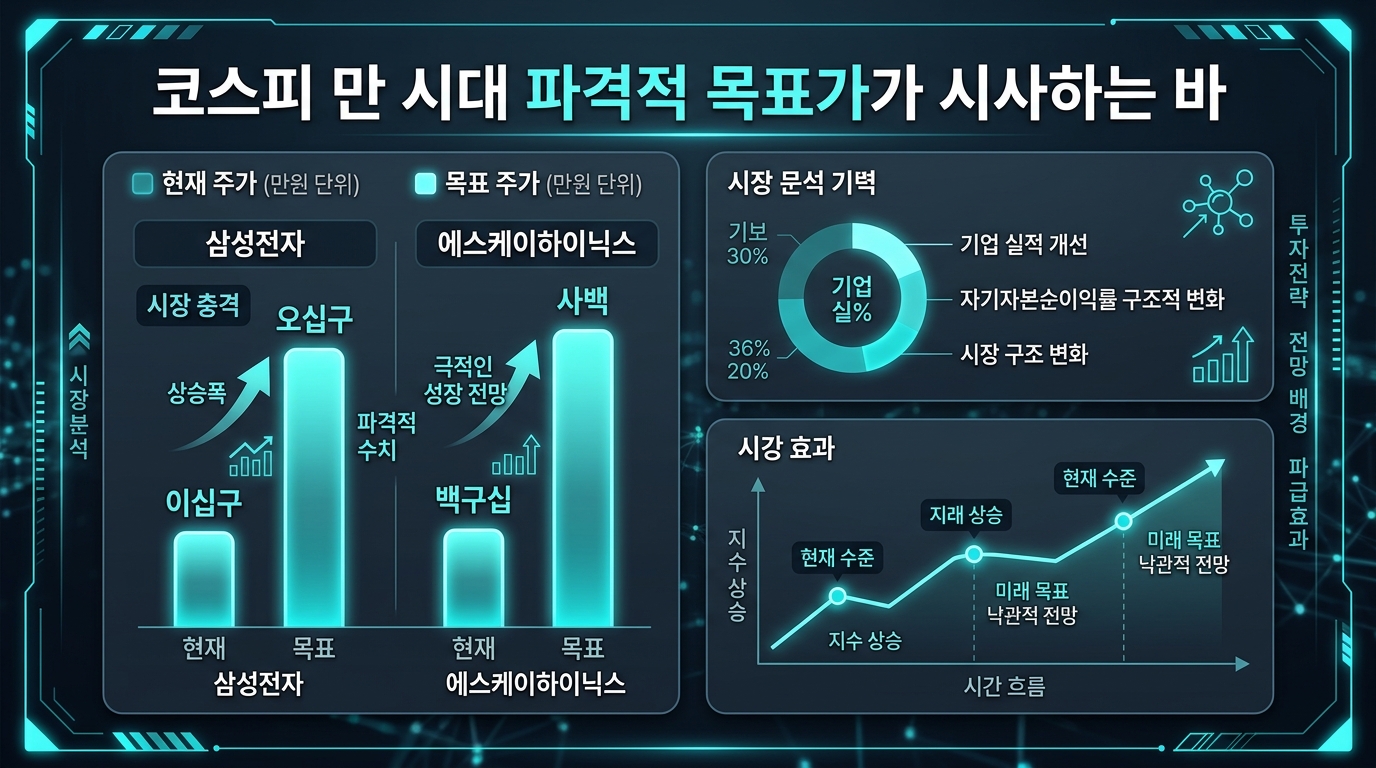 코스피 1만 시대, 파격적 목표가가 시사하는 바