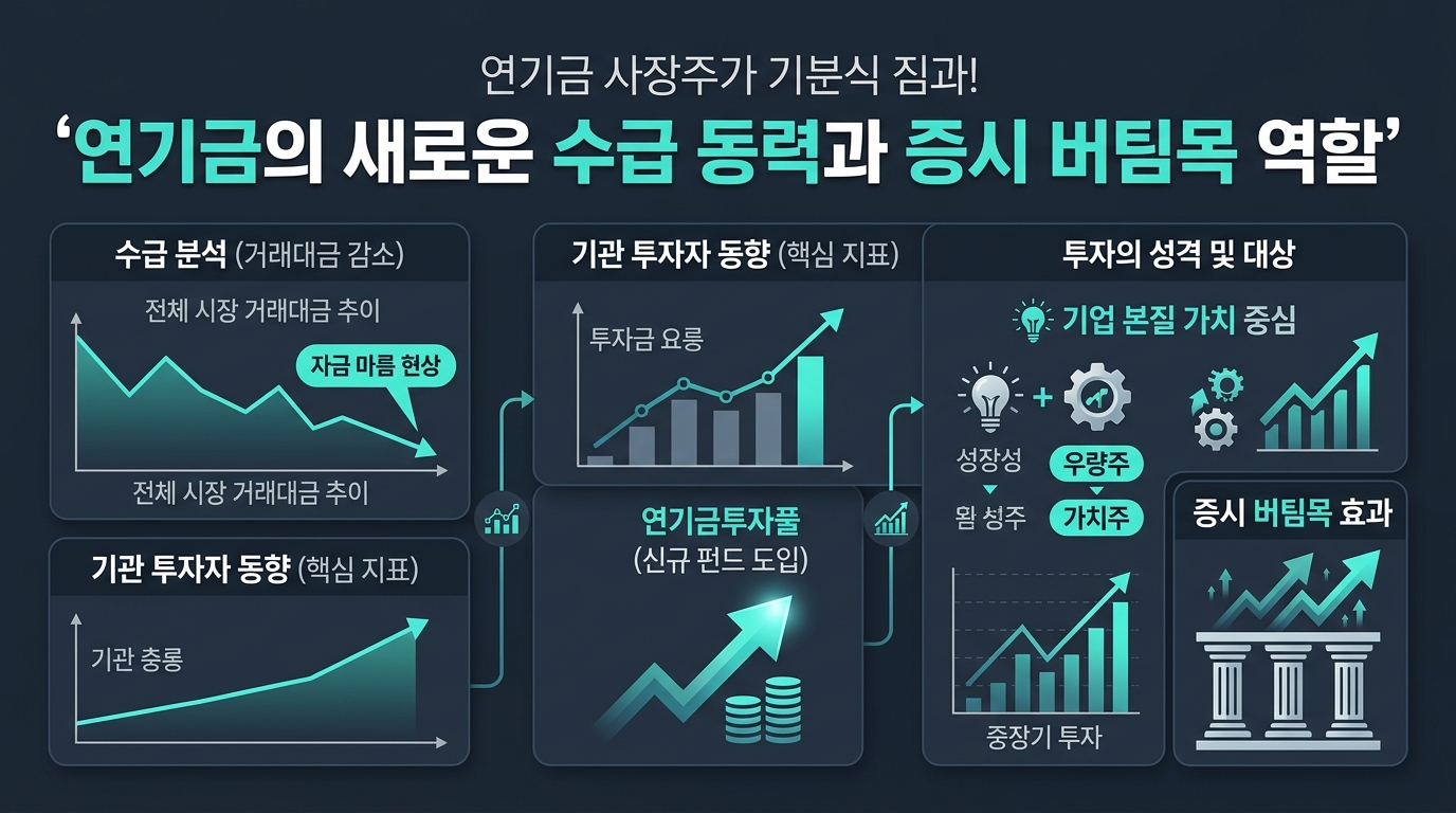 연기금의 새로운 수급 동력과 증시 버팀목 역할