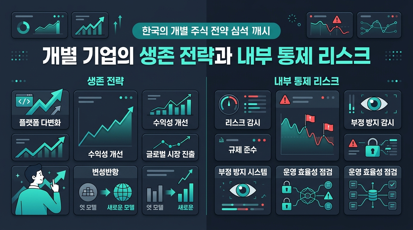 개별 기업의 생존 전략과 내부 통제 리스크