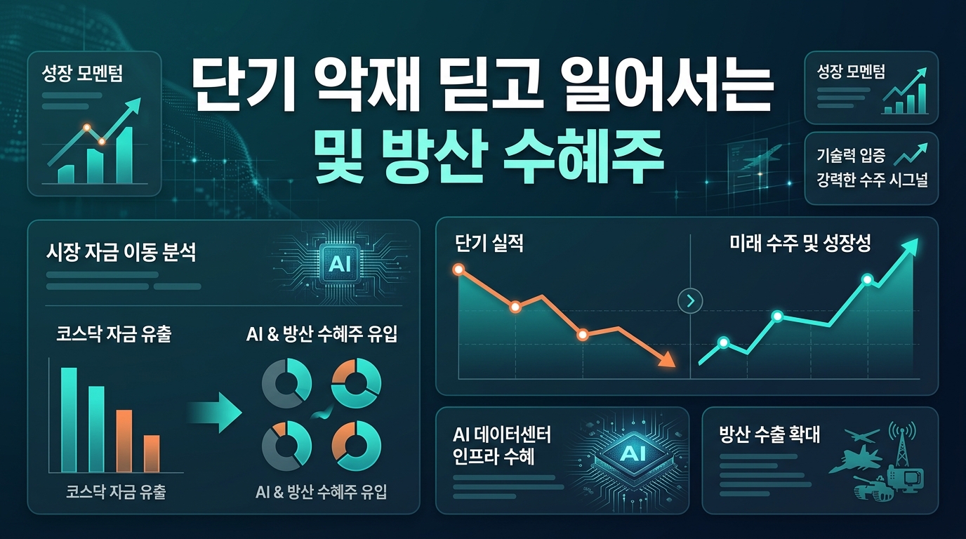 단기 악재 딛고 일어서는 AI 및 방산 수혜주